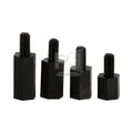 Column Flat Head Nylon Plastic Small Spacing Screws Nuts Accessories M3 Black Hex Nylon Standoff Spacer