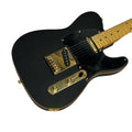 FD-Brand Black Mahogany Body 22-Fret 6-String Electric Guitar with Maple Neck Maple Fingerboard Gold Hardware TL-Electric Guitar