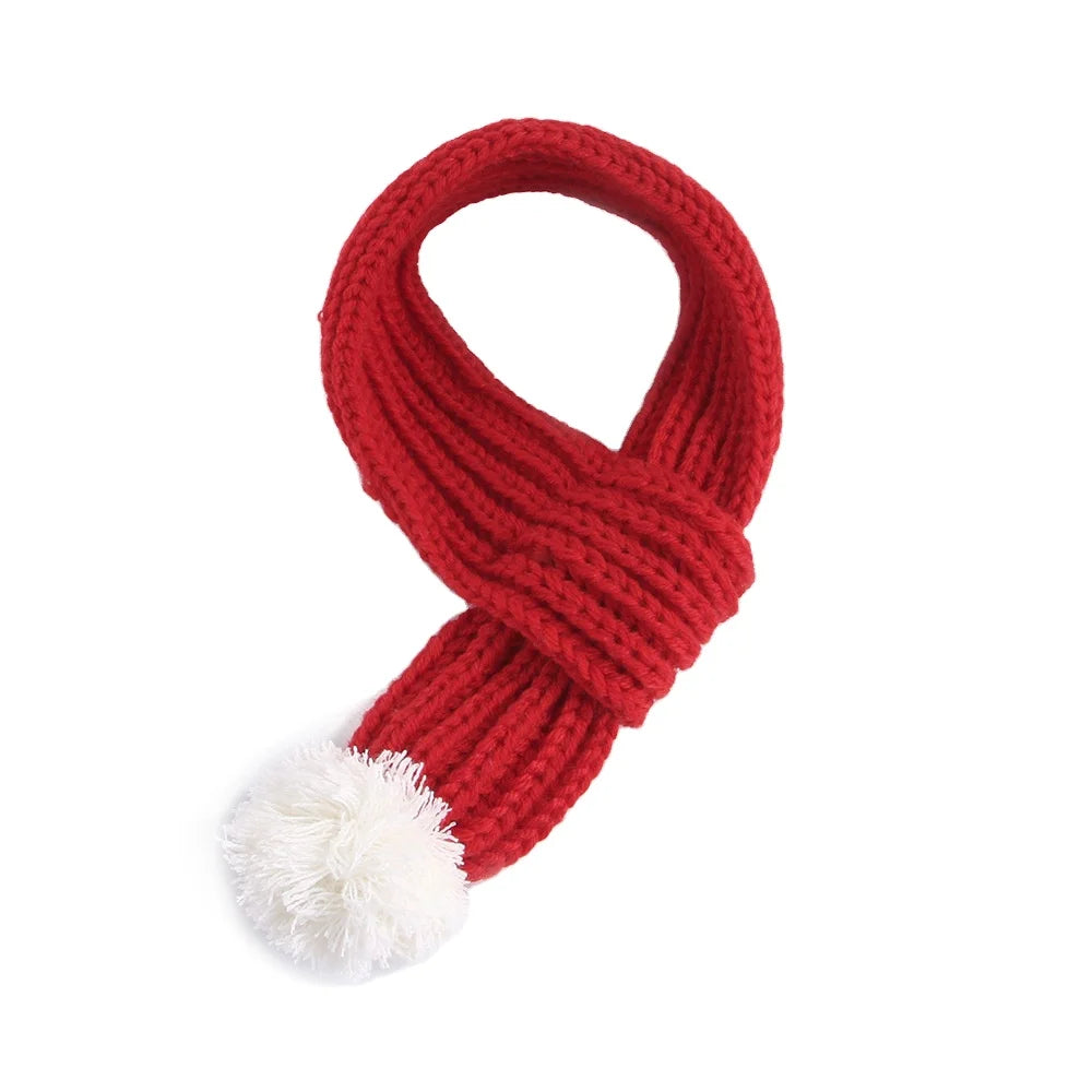 2022 Fashion Set Christmas Pet Warm Suit Dog Hat Pet Scarf Dog Cope Cat Hat Accessories Wool Fleece Christmas Pet Scarf Hat Set