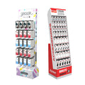 Custom Recyclable Hook Cardboard Display Stand Freestanding 5MM Thickness UV Coating Supermarket Pegboard Rack for Electronic