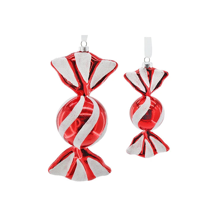 Red Glitter Ball Candy Christmas Ball Ornaments Hanging Christmas Decoration from Premium Supplier