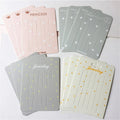 50pcs Rectangle Barrette Hair Clips Hair Bow Necklace Earring Jewelry Display Packaging Cards Accessories