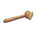 Private Label New Style Bamboo Handle Detachable Sisal Dish Pan Pot Kitchen Cleaning Brush Scrubber