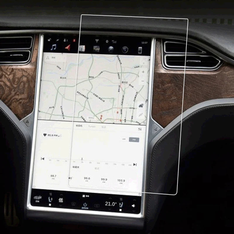 For Tesla Screen Frosted Tempered Film Model 3 Model Y 2022 2021 Central Control HD Touch Screen Film