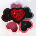 Valentines Day Soap Forever Galaxy Petals Decorations I Love You Artificial Heart Shaped Cardboard Gift Rose Flower Box