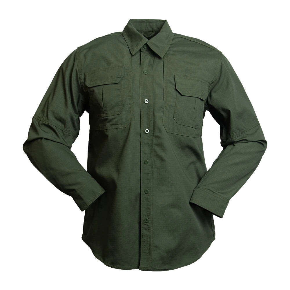 TC 6535 Long Sleeve Lightweight Olive Green Tactical Shirt