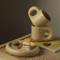 Custom Handmade Printed Creative Porcelain Coffee Cups Set  Manufacturer Modern Coffee Mug Ceramics