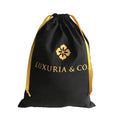 Custom Logo Wholesale Black Cotton Dust Handbags Bags Luxury Purse Dust Bag for Dress