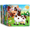 Jigsaw Puzzles for Kids Preschool Educational Learning Toys Set for Boys and Girls Toddler Children