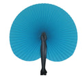 Wholesale Cheap Plastic Round Fan Custom Printed Paper Colourful Paper Folding Fan As Wedding Favor Hand Held Fan