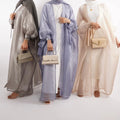 Modest Abaya Dubai Turkey Muslim Fashion Hijab Dress Kaftan Habaya Women Muslim Dress Open Abaya