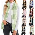 New Fashion Women's Vests & Waistcoats Winter Warm Zipper Woolen Vest Hot Selling Fur Coat for Lady Autumn Jacket