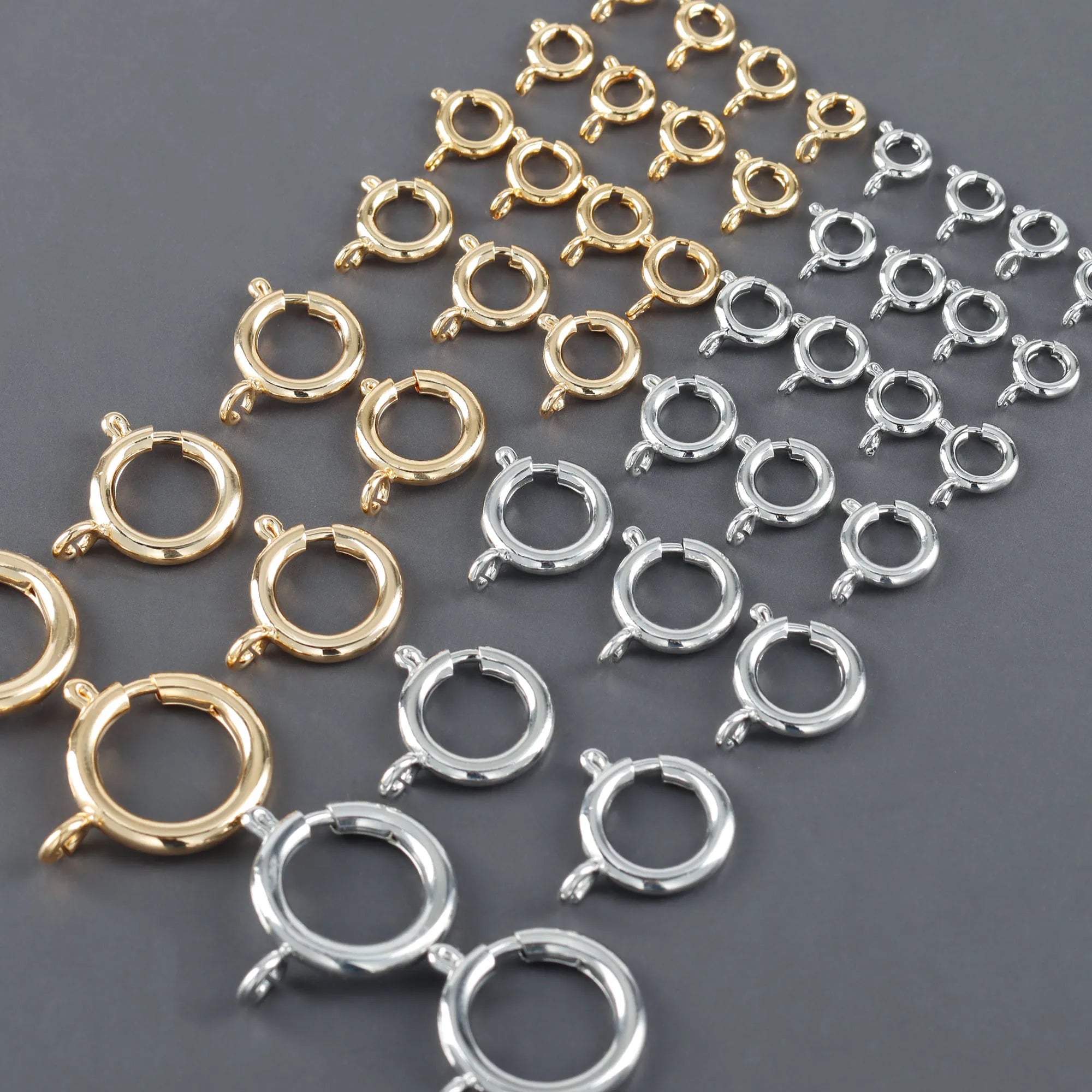 MA01  10 Pcs/lot Wholesale Clasp Hooks Gold Plated Nickel Free Diy Necklace Bracelet Jewelry Making Accessories