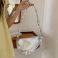 Soft PU Leather Women's Saddle Shoulder Bag Solid Color Female Crossbody Bags Large Capacity Ladies Retro Tote Purse Handbags