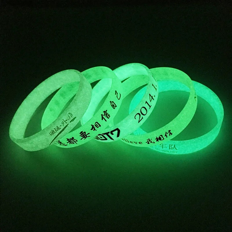 2026 2026 Sports Events Souvenirs Giveaway Adult Kid Fans Gift Items Fluorescent Night Lights Silicon Band Wristband Soft Rubber Bracelet