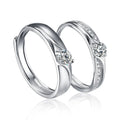 Fashionable Rhodium Plated Wedding Ring Set for Ladies Big CZ Zircon Diamond with Prong Setting for Parties Certified by CMA