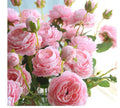 Rose & European-Style Peony Faux Flower 3 Head Artificial Floral Arrangement for Home Decor Weddings and Wall Displays
