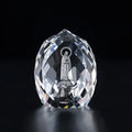 Small Bridge New Product Ideas K9 Blank Crystal Cube Customized Egg Shape 3d Laser Engraved Crystal Souvenir Gift