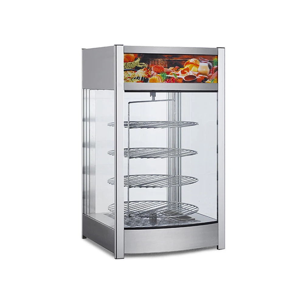 Hot Sale 97L Food Warmer Machines Heated Display with Pizza Display Warming Glass Showcase for Hotels & Restaurants