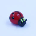 Hot Custom Miniature Lampwork Handcrafted Murano Glass Small Ladybug Insect Animal Figurine Ornament