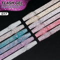JTING New Trend Design Private Label 12 Colors Diamond Bling Glitter Gel Polish Disco Flash Esmalte Reflective Gel