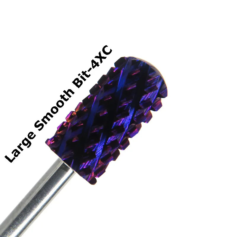 Best Quality Tungsten Carbide Large Barrel Smooth 4XC Nail Drill Bits for Dip Powder Removal