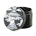 Luxury 55mm Metal Herb Grinder Custom Embossed Crusher Grinder Smoking