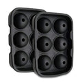 Barware Supplies Ice Sphere Maker Press Whiskey Ice Cube Trays Silicone Round Ice Cube Molds with Lids
