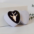 Custom Eco-Friendly Heart-Shaped Tinplate Necklace Gift Packaging for Valentines and Mother's Day with Lid
