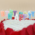 Luxury Unusual Birthday Candles Colourful Paraffin Wax Letter with Sequins for Weddings and Christmas Occasions