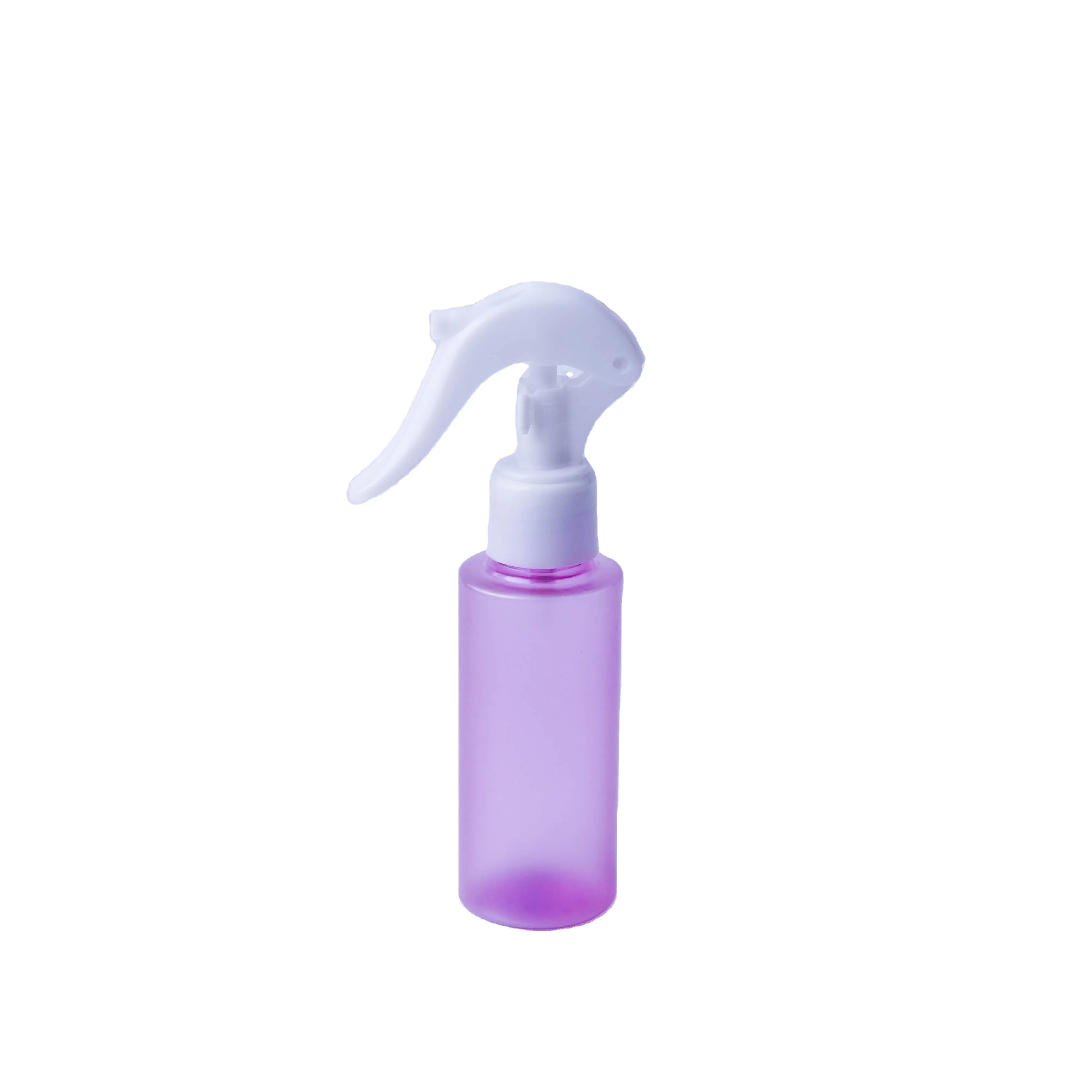 20/410 Flat Shoulder 100ml PET Cylinder Plastic Bottle for Skincare Hair Oil Shampoo Lotion Colorful Hair Spray Other Products