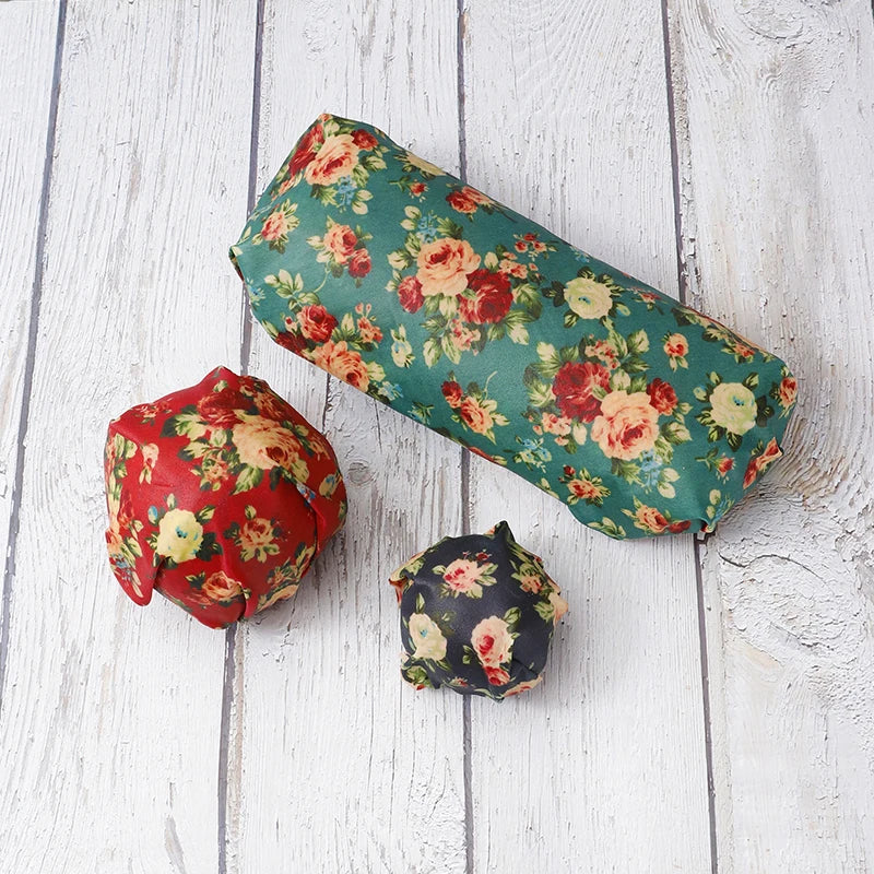 Self-adhesive with Food Grade LFGB REACH Cotton  Reusable Beeswax Food Wrap