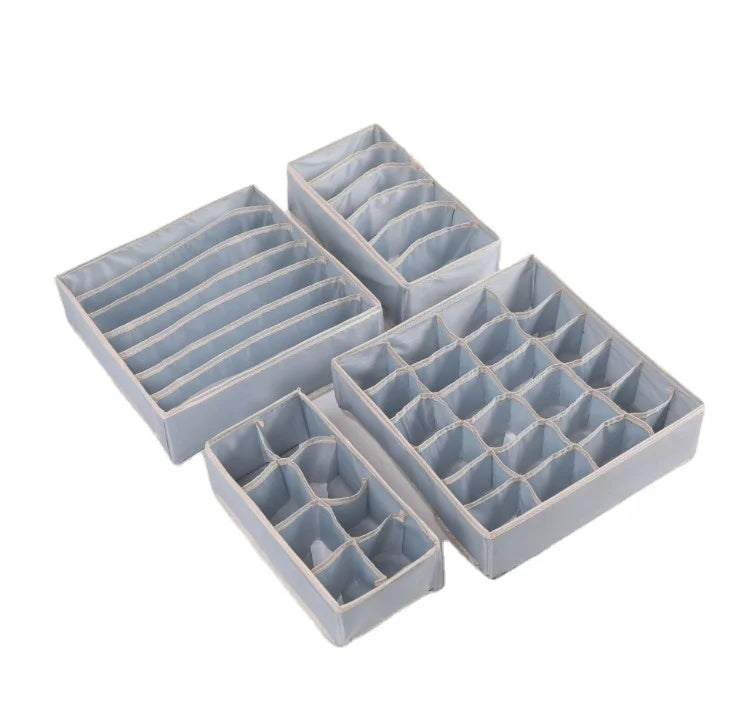 Multipurpose Mouldproof Multi-Size Foldable Fabric Organizer Storage Underwear Drawer 40080402 Cheap Rectangle Shape Organizer