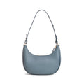 Crescent Shape Luxury Fashion Ladies Handbags RFID Blocking Polyester Lining Thread Genuine Leather Shoulder Bag Zipper Closure