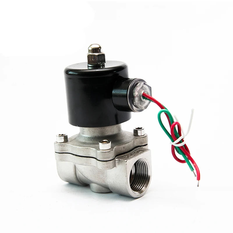 3/8inch-2inch Normally Closed Stainless Steel Solenoid Valve 220V 12V 24V Hot Water Direct Acting Solenoid Valve