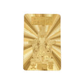 Customized Stainless Steel Golden Plated Metal Buddha Cards Activity Member Card