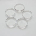 Crystal-Adorned Transparent Glass Beads Semi-Round Flat Low-Dome DIY Craft Components Pendants Cabochon Rings Handmade Jewelry