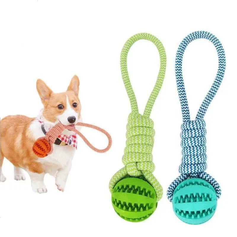 Teeth Dental Care Outdoor Training Interactive Rope Ball Toy Cotton Rope Ball Dog Chew Toys for Large Small Dog Cat