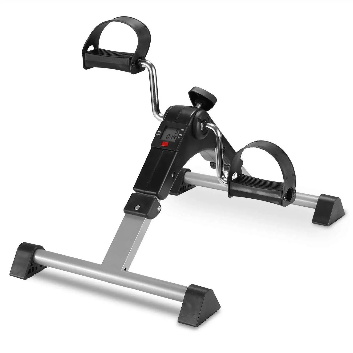 Foldable Portable Steel Under Desk Exercise Bike with Display Screen for Home Use