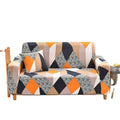 Modern Plant Pattern Spandex Blend Sofa Cover for 2 Seater Sofa Elastic Machine Washable