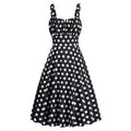 Summer New Strap Dress Europe and American Style Cute Women's Slim Polka Dot Strap Dress Performance Party Dress