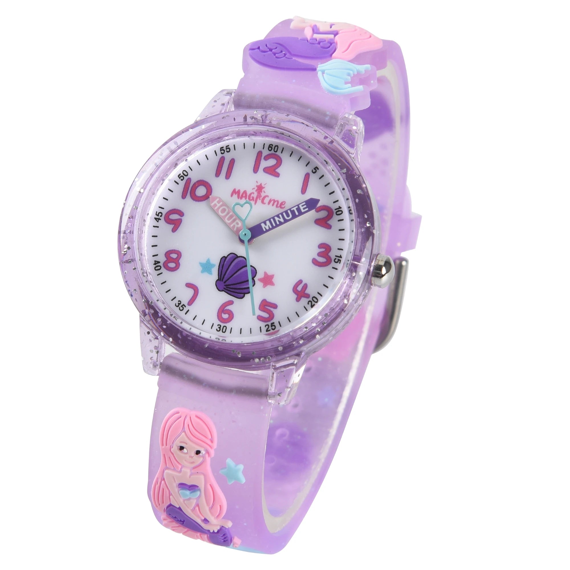 Kids Watch Waterproof Analog Quartz Watch for Boys and Girls Soft Plastic Band Wrist Watches with Cartoon Design Time Teaching