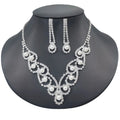 DAIHE Set-3390 Bridal Accessories Lace Set Pearl Necklace Earrings Set for Women Wedding