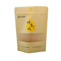 Wholesale Standing up Pouches Food Packaging Kraft Paper Bag With Clear Window