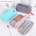 Large-capacity Pencil case with Handle Multifunctional Double-layer Pencil Pouch Organizer