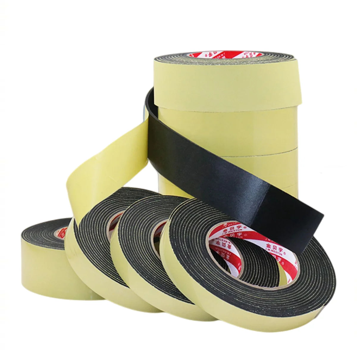 5 Meter Door Sealing Tape Window Seal Strips Super Sticky Sponge Foam Tape Rubber Single Sided Adhesive EVA Waterproof