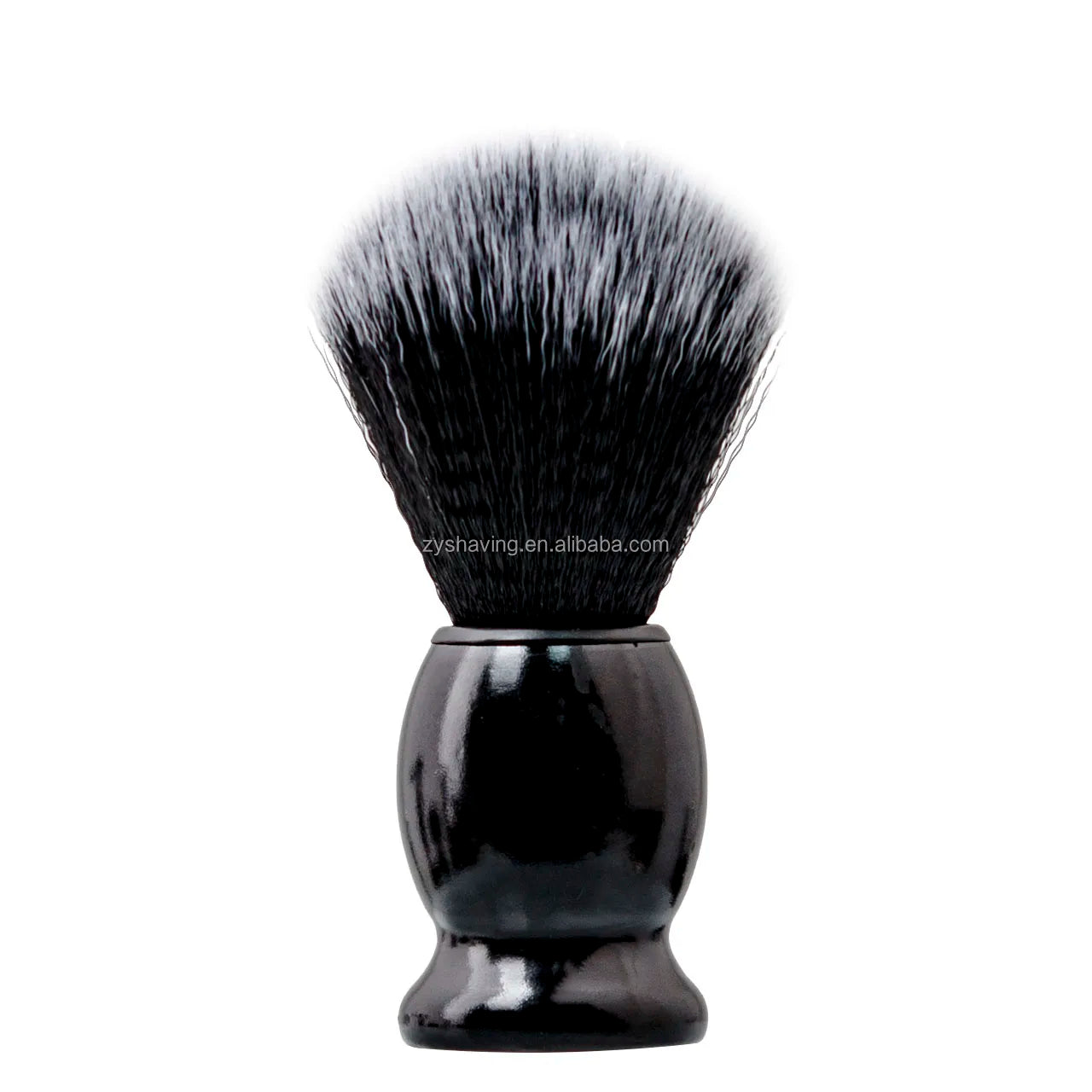 ZY Wet Shaving Black Nylon Synthetic Hair Shaving Brush Schima Wooden Wood Handle Shave Brush for Men Shaver Tool Barber Shop