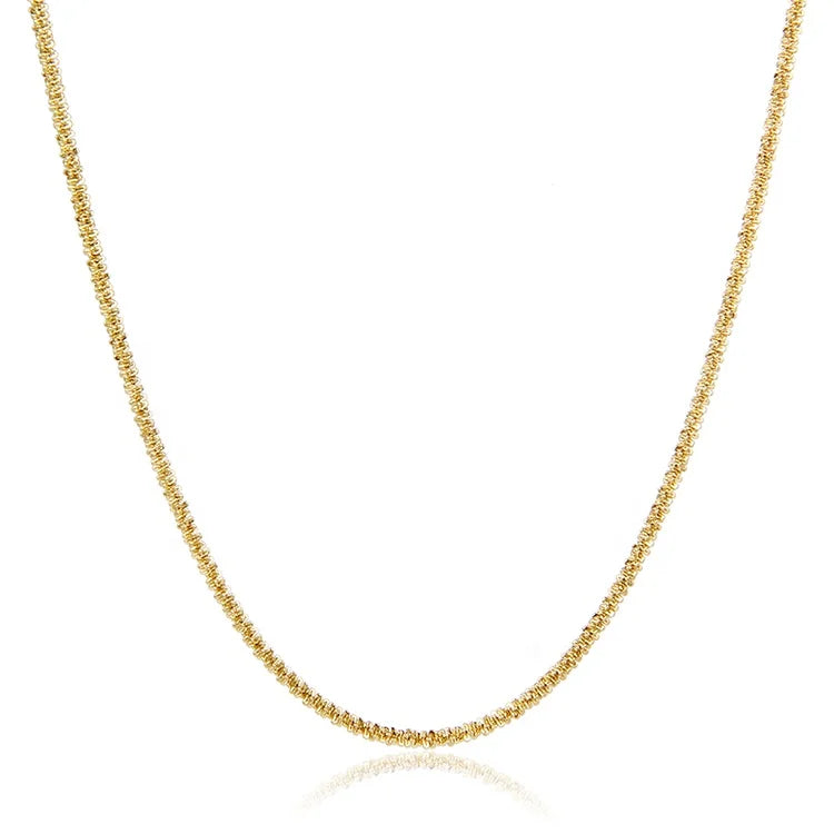Thin Gold Chain Necklace Designs Stainless Steel Cauliflower Chain Link Necklace Jewelry Women