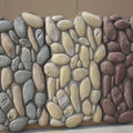 Wholesale Artificial Stone Garden Table Top From China PU Pebbles Wall Cladding Wall Panel for Outdoor Application