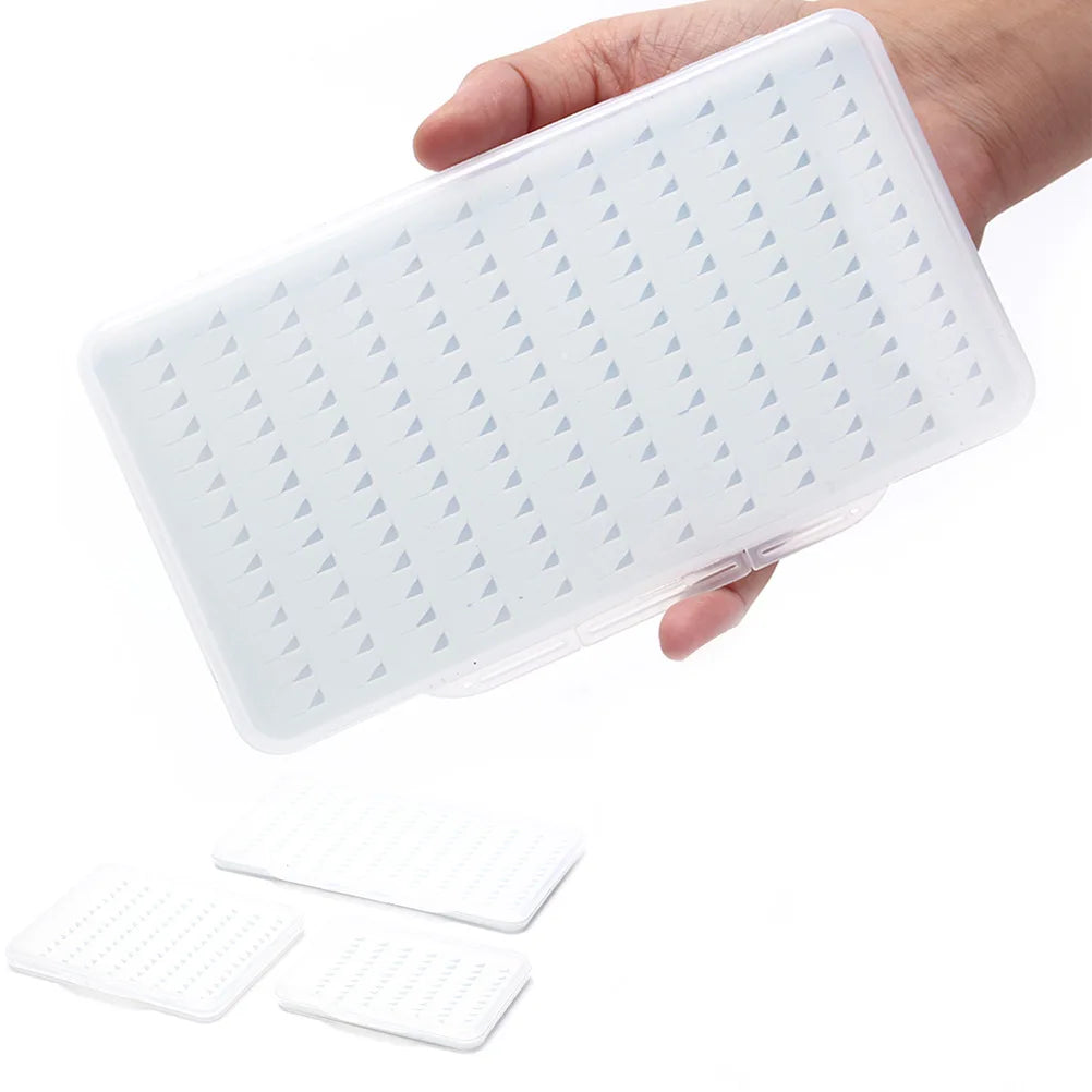 Oem Collection Grey Color Foam Insert Plastic Fly Fishing Boxes Flies Insect Hook Lure clear Fly Fishing Tackle Abs